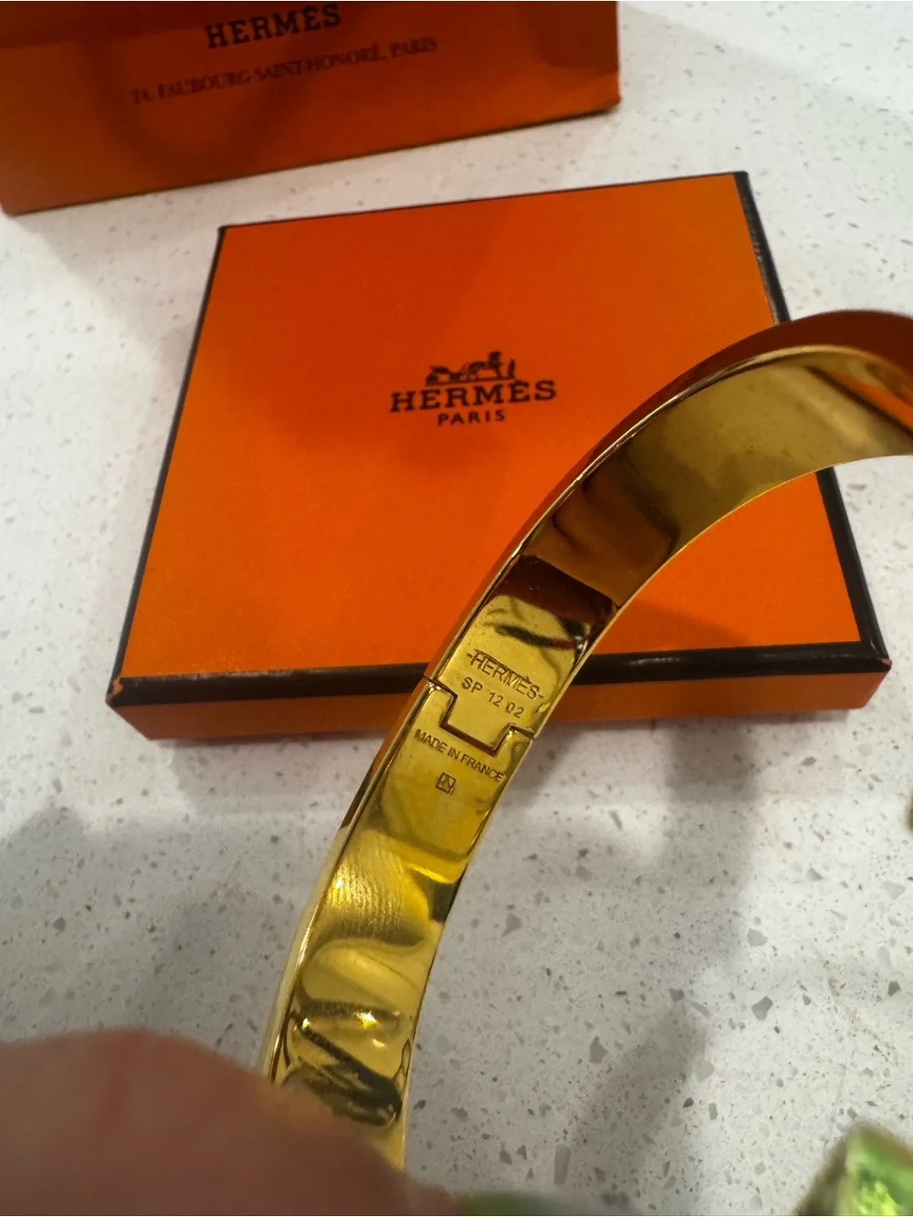 Hermes Gold Clic H Bracelet